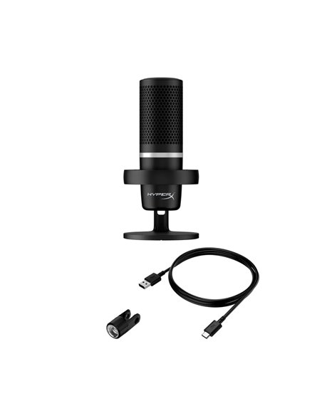Игровой Микрофон HyperX DuoCast, Проводной аналоговый, Чёрный