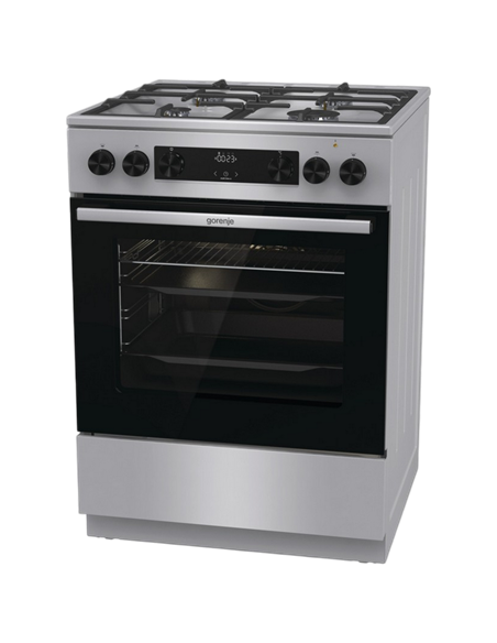 Aragaz Mixt Gorenje GK6C4XF, Oțel inoxidabil