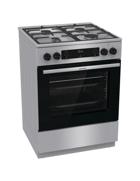 Aragaz Mixt Gorenje GK6C4XF, Oțel inoxidabil