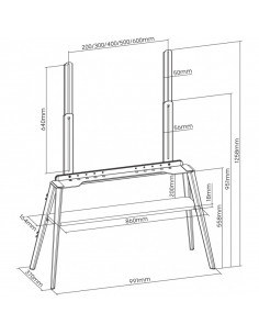Suport pentru TV pe picior Reflecta 23242, Negru 2
