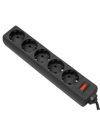 Prelungitor electric Ultra Power UP3-B-6PPB, 5 Prize, 1,8m, Negru