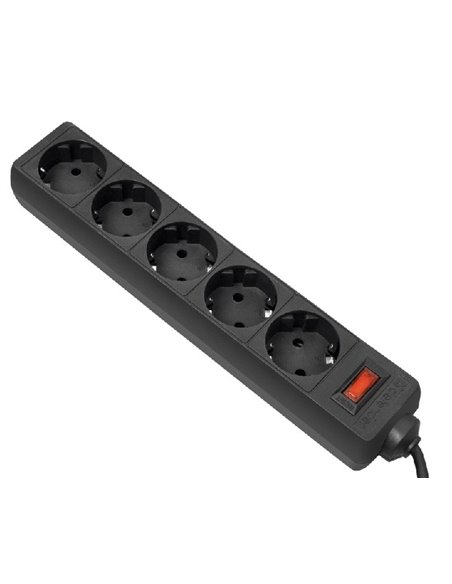 Сетевой фильтр Ultra Power UP3-B-15PPB, 5 Розеток, 4,5м, Чёрный