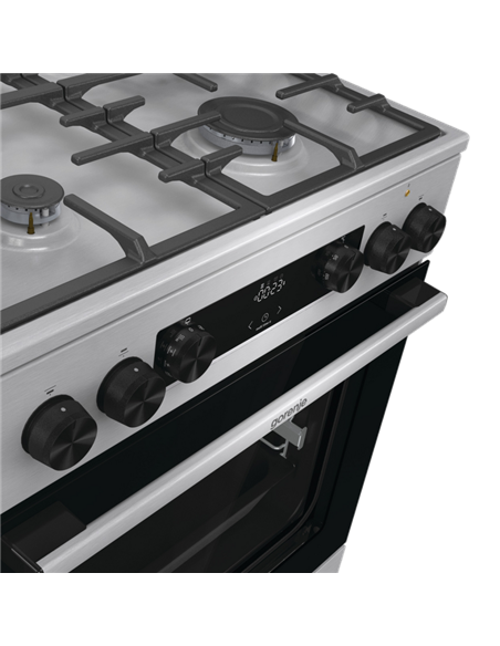 Aragaz Mixt Gorenje GKS6C71XF, Oțel inoxidabil