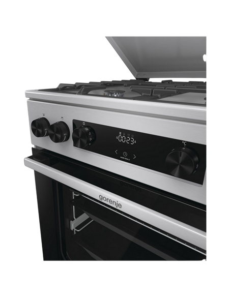 Aragaz Mixt Gorenje GKS6C71XF, Oțel inoxidabil