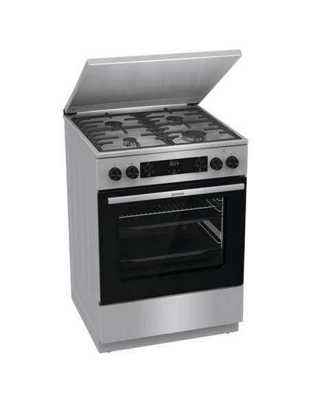 Aragaz Mixt Gorenje GKS6C71XF, Oțel inoxidabil