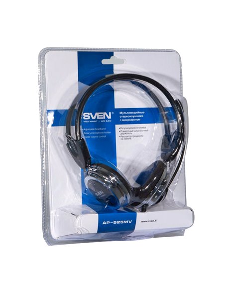 Наушники SVEN AP-525MV, Чёрный