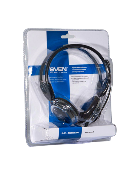 Наушники SVEN AP-525MV, Чёрный