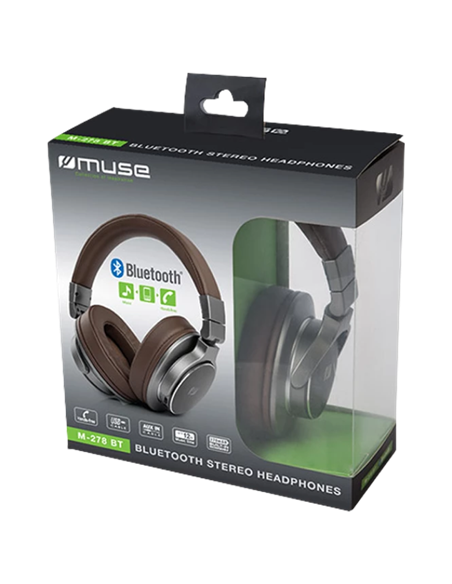 Наушники MUSE M-278 BT, Коричневый