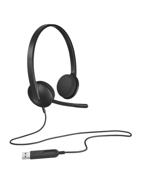 Căști Logitech H340, Negru