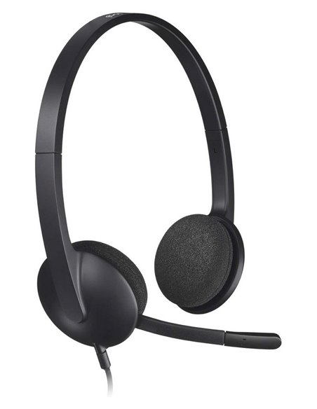 Căști Logitech H340, Negru