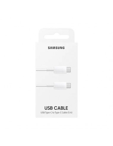 Cablu încărcare și sincronizare Samsung EP-DN975BWRGRU, USB Type-C/USB Type-C, 1m, Alb