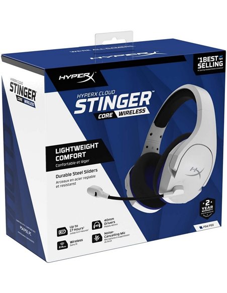 Игровая Гарнитура HyperX Cloud Stinger Core PS4, Беспроводной, Белый