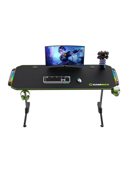 Birou Gaming Gamemax D140-Carbon RGB, Negru Birou Gaming Gamemax D140-Carbon RGB, Negru