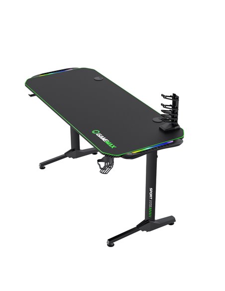 Birou Gaming Gamemax D140-Carbon RGB, Negru Birou Gaming Gamemax D140-Carbon RGB, Negru