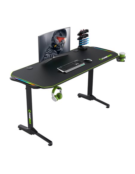 Игровой стол Gamemax D140-Carbon RGB, Чёрный