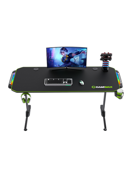 Birou Gaming Gamemax D140-Carbon RGB, Negru Birou Gaming Gamemax D140-Carbon RGB, Negru