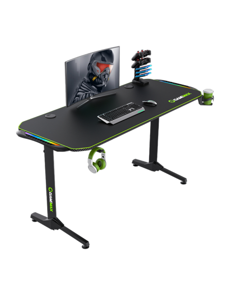 Игровой стол Gamemax D140-Carbon RGB, Чёрный