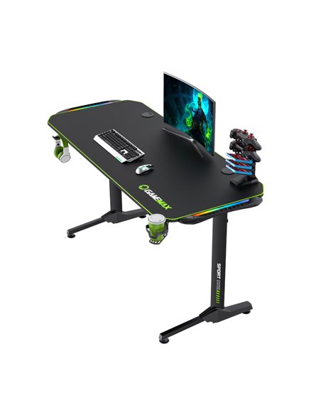 Birou Gaming Gamemax D140-Carbon RGB, Negru Birou Gaming Gamemax D140-Carbon RGB, Negru