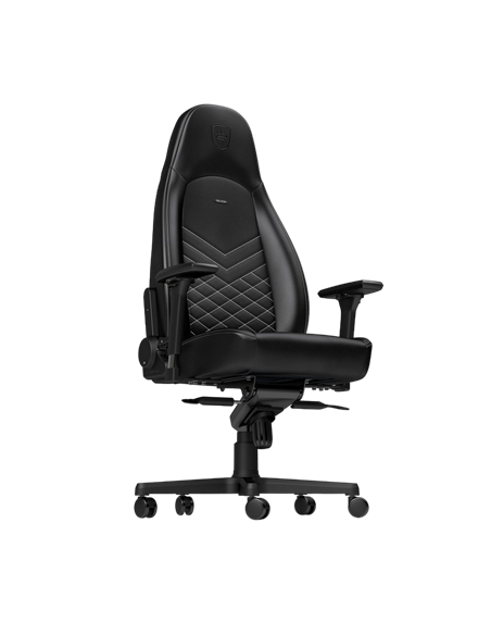 Scaun Gaming Noblechairs Icon, PU Piele, Negru/Alb