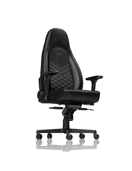 Игровое кресло Noblechairs Icon, Искусственная кожа, Черный/Белый