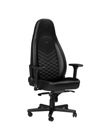 Игровое кресло Noblechairs Icon, Искусственная кожа, Черный/Белый