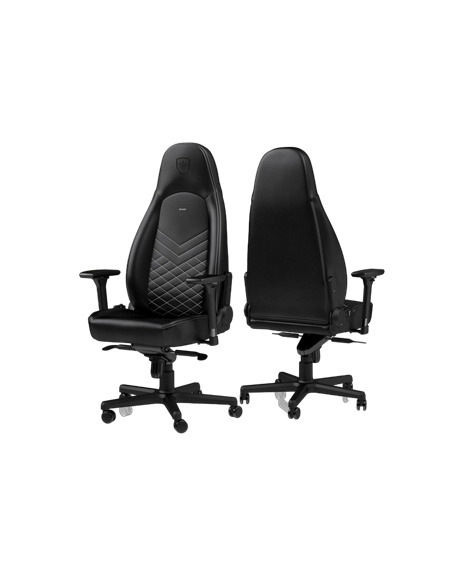 Scaun Gaming Noblechairs Icon, PU Piele, Negru/Alb