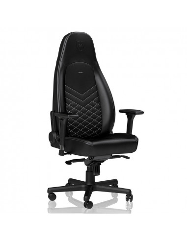 Scaun Gaming Noblechairs Icon, PU Piele, Negru/Alb