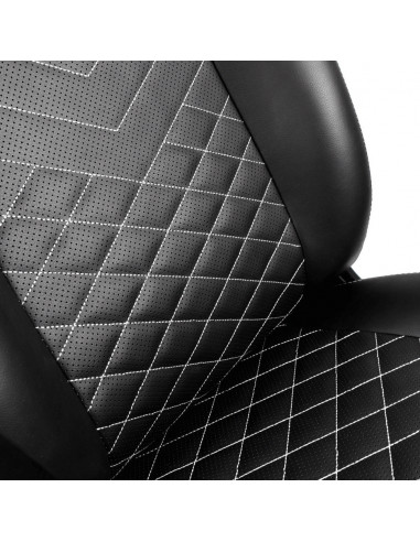 Scaun Gaming Noblechairs Icon, PU Piele, Negru/Alb