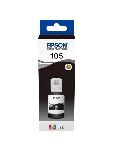 Recipient de cerneală Epson 105 EcoTank, C13T00Q140, Negru