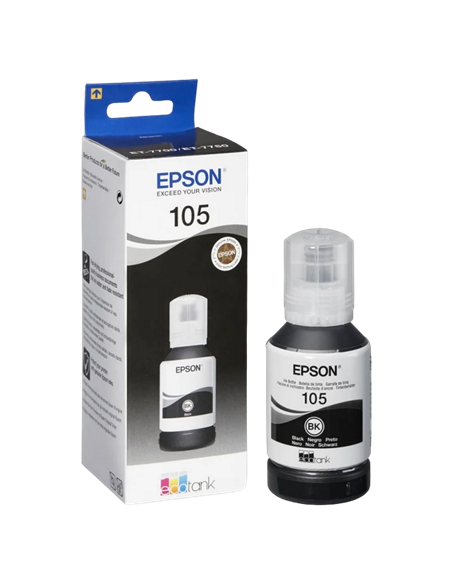 Recipient de cerneală Epson 105 EcoTank, C13T00Q140, Negru