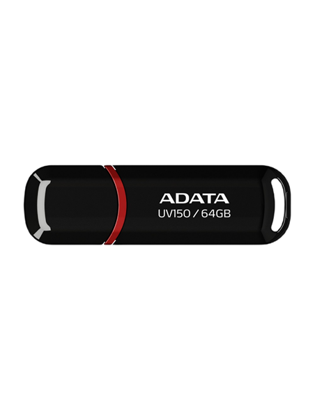 Memorie USB ADATA UV150, 64GB, Negru/Rosu