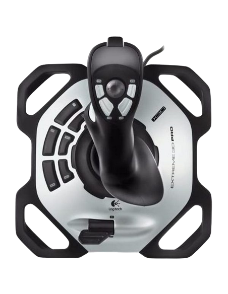 Joystick pentru jocuri Logitech Extreme 3D Pro, Argintiu Joystick pentru jocuri Logitech Extreme 3D Pro, Argintiu