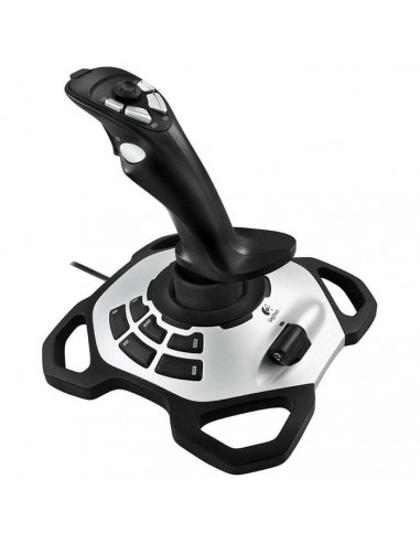 Joystick pentru jocuri Logitech Extreme 3D Pro, Argintiu