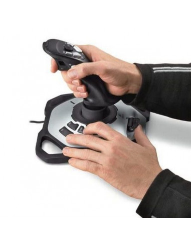 Joystick pentru jocuri Logitech Extreme 3D Pro, Argintiu