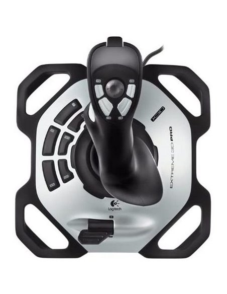 Joystick pentru jocuri Logitech Extreme 3D Pro, Argintiu Joystick pentru jocuri Logitech Extreme 3D Pro, Argintiu