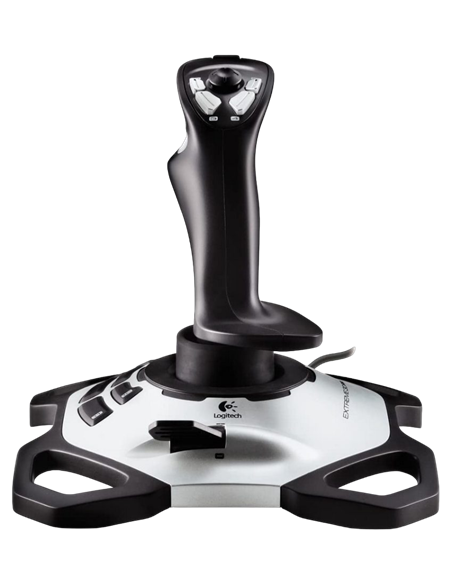 Joystick pentru jocuri Logitech Extreme 3D Pro, Argintiu Joystick pentru jocuri Logitech Extreme 3D Pro, Argintiu
