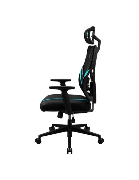 Игровое кресло ThunderX3 Yama1, Искусственная кожа, Чёрный/Голубой
