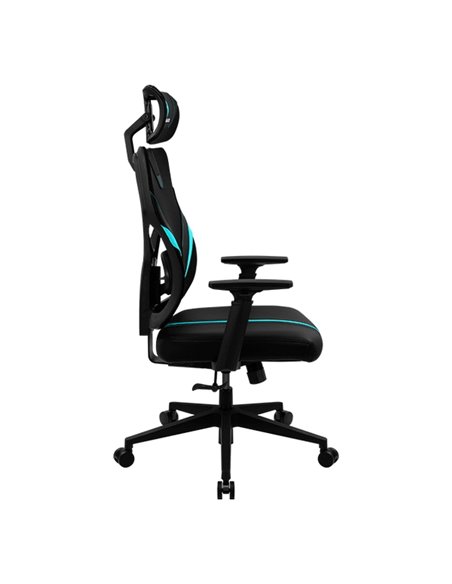 Игровое кресло ThunderX3 Yama1, Искусственная кожа, Чёрный/Голубой