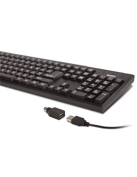 Tastatură SVEN Standard 303, Cu fir, Negru