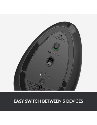Беcпроводная мышь Logitech MX Vertical, Чёрный