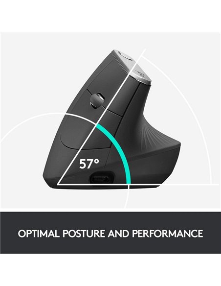 Беcпроводная мышь Logitech MX Vertical, Чёрный Беcпроводная мышь Logitech MX Vertical, Чёрный
