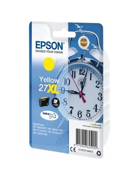 Картридж чернильный Epson 27XL DURABrite Ultra Ink, 10мл, Желтый