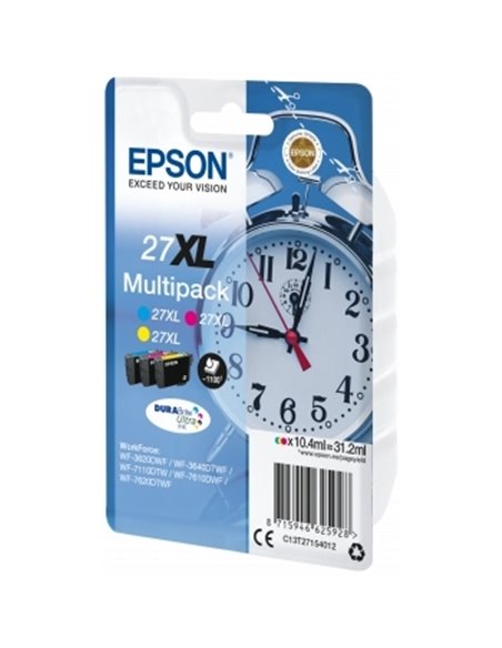 Картридж чернильный Epson 27XL DURABrite Ultra Ink, 10мл, Желтый