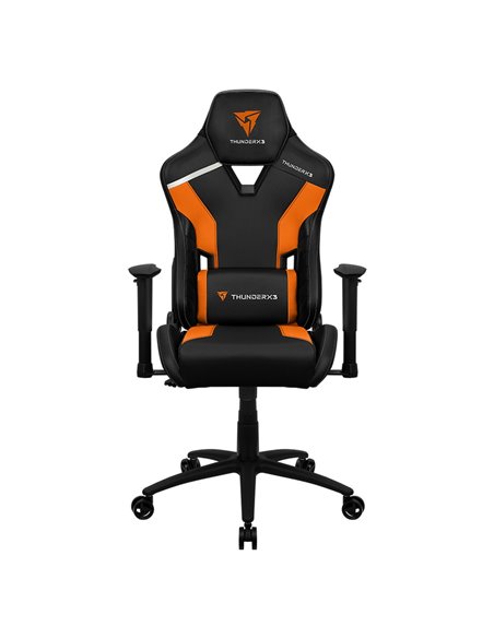 Scaun Gaming ThunderX3 TC3, PU Piele, Negru/Portocaliu