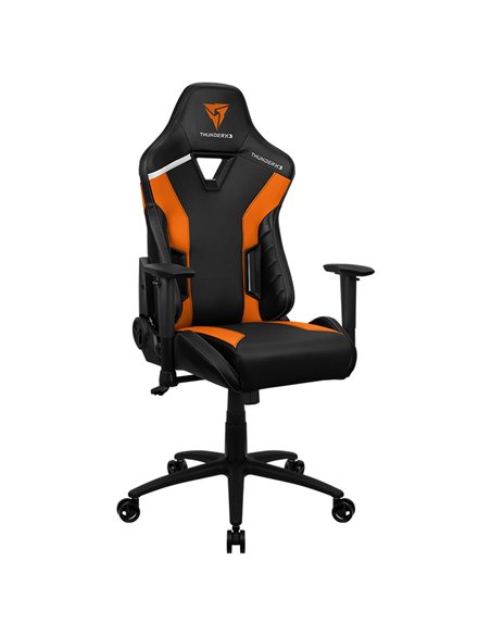 Scaun Gaming ThunderX3 TC3, PU Piele, Negru/Portocaliu