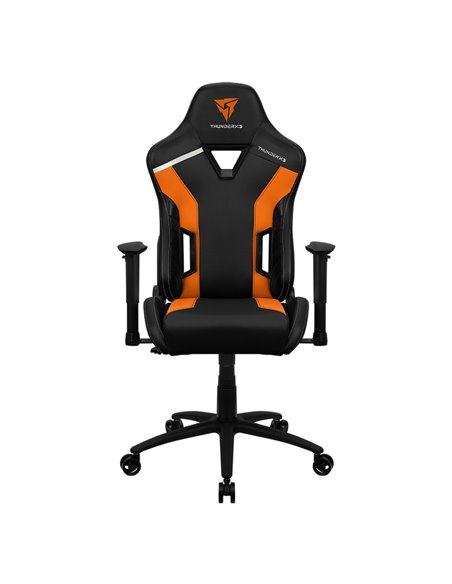Scaun Gaming ThunderX3 TC3, PU Piele, Negru/Portocaliu