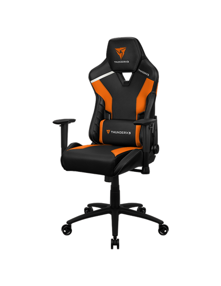 Scaun Gaming ThunderX3 TC3, PU Piele, Negru/Portocaliu
