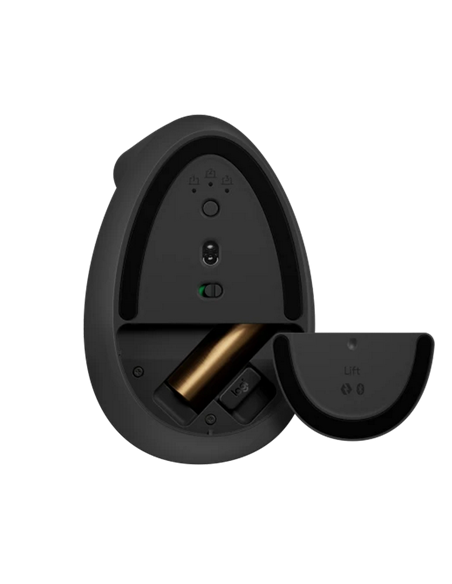 Беcпроводная мышь Logitech Lift Vertical, Чёрный