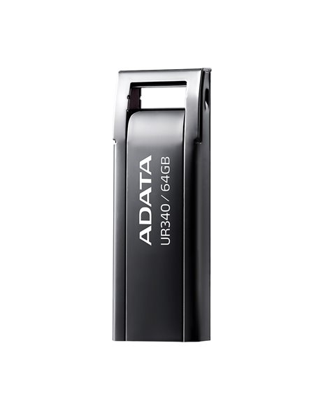 USB Flash накопитель ADATA UR340, 64Гб, Чёрный