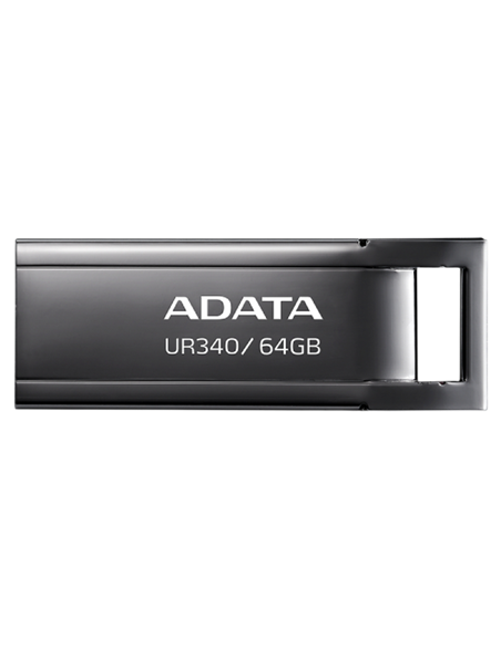 USB Flash накопитель ADATA UR340, 64Гб, Чёрный